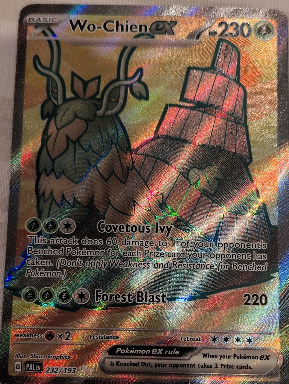 Wo-Chien ex Holographic Art Card - Green